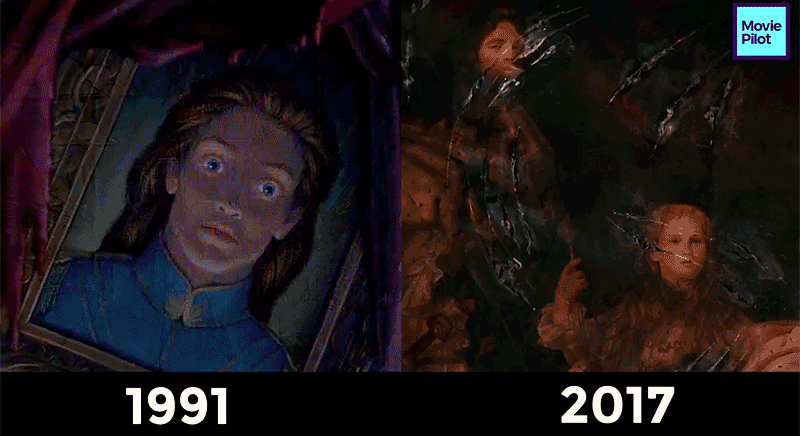شباهت بیش از حد نسخه انیمیشن دیو و دلبر (1991) با نسخه بازسازی شده آن (2017)